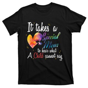 Mom Child Love Puzzle Inspirational Autism Awareness Gift T-Shirt