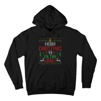 Merry Christmas Liberals Filthy Ya Funny Xmas AntiBiden  Hoodie