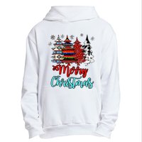 Merry Christmas Leopard Tie Dye Western Xmas Trees Urban Pullover Hoodie