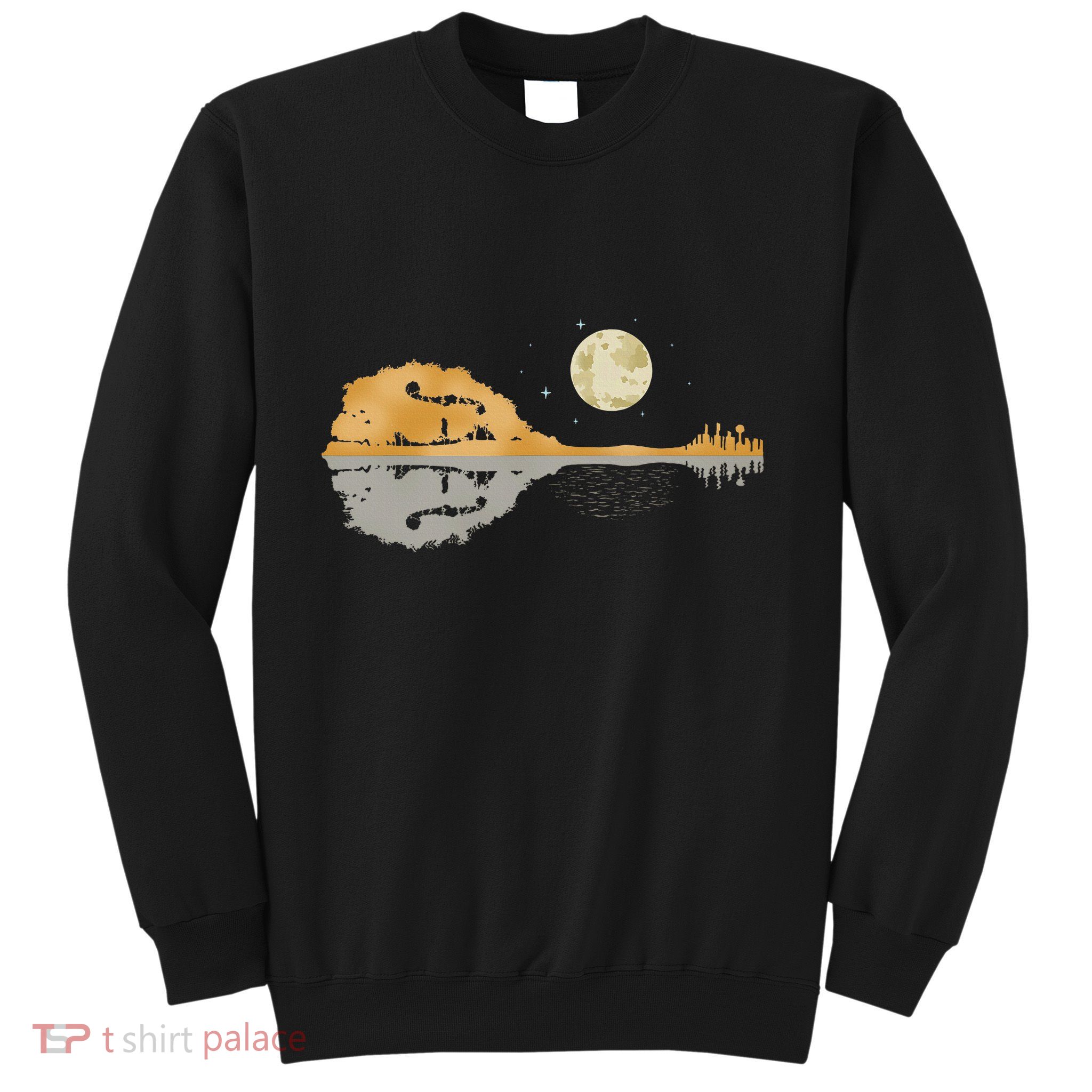 Mandolin Country Music Moon Bluegrass Sweatshirt