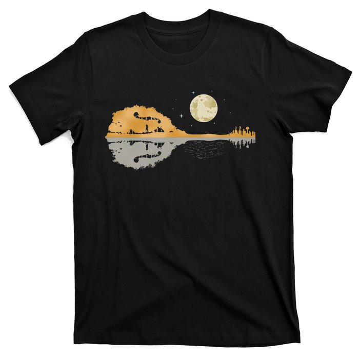 Mandolin Country Music Moon Bluegrass T-Shirt