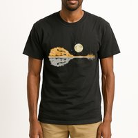 Mandolin Country Music Moon Bluegrass Tall T-Shirt
