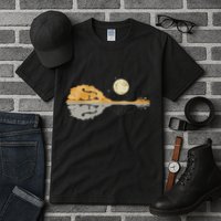 Mandolin Country Music Moon Bluegrass Tall T-Shirt