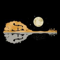 Mandolin Country Music Moon Bluegrass Tall T-Shirt