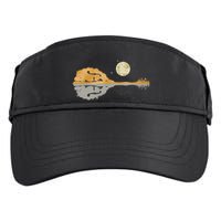 Mandolin Country Music Moon Bluegrass Adult Drive Performance Visor