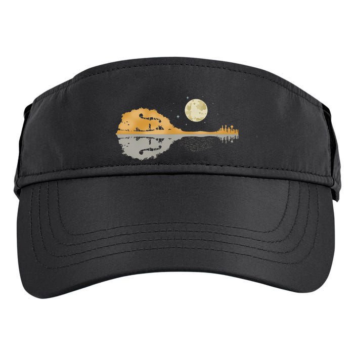 Mandolin Country Music Moon Bluegrass Adult Drive Performance Visor