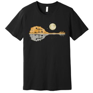 Mandolin Country Music Moon Bluegrass Premium T-Shirt