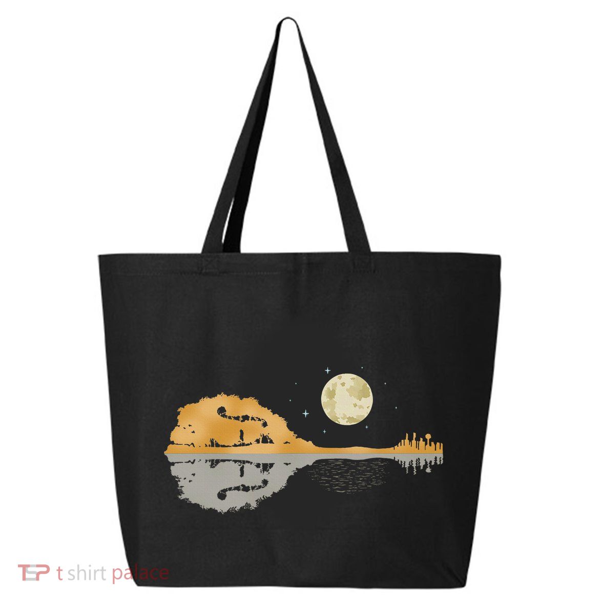 Mandolin Country Music Moon Bluegrass 25L Jumbo Tote