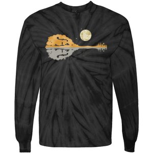 Mandolin Country Music Moon Bluegrass Tie-Dye Long Sleeve Shirt