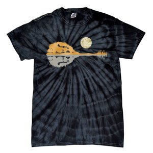 Mandolin Country Music Moon Bluegrass Tie-Dye T-Shirt