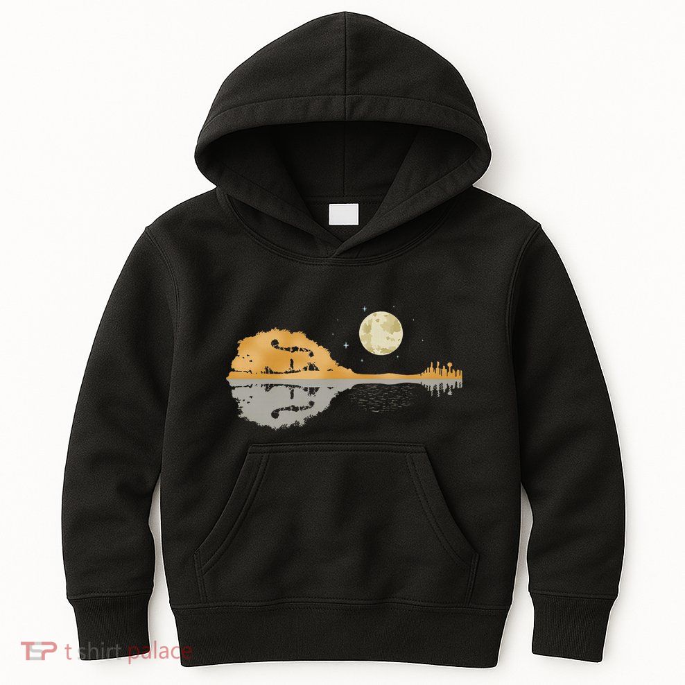 Mandolin Country Music Moon Bluegrass Kids Hoodie