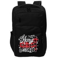 Merry Christ Mas Christian Jesus Christmas Pjs Xmas Pajamas Impact Tech Backpack