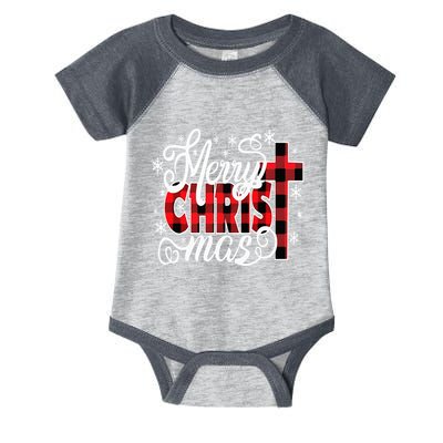 Merry Christ Mas Christian Jesus Christmas Pjs Xmas Pajamas Infant Baby Jersey Bodysuit