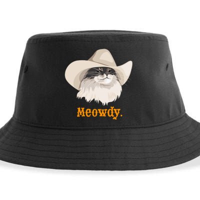 Meowdy Cat Meme Sustainable Bucket Hat