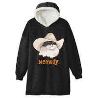 Meowdy Cat Meme Hooded Wearable Blanket