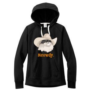 Meowdy Cat Meme Women's Fleece Hoodie