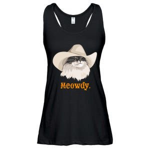 Meowdy Cat Meme Ladies Essential Flowy Tank