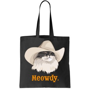 Meowdy Cat Meme Tote Bag