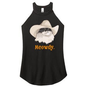 Meowdy Cat Meme Women's Perfect Tri Rocker Tank