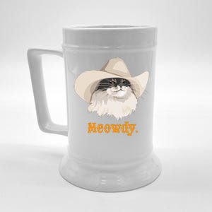 Meowdy Cat Meme Beer Stein