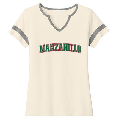 Mexico Colima Mexican Pride Manzanillo Ladies Halftime Notch Neck Tee