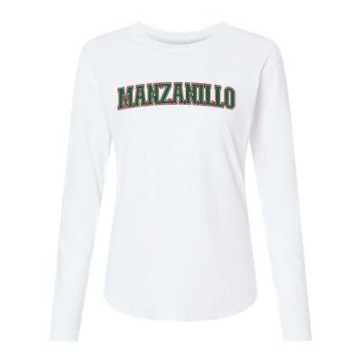 Mexico Colima Mexican Pride Manzanillo Womens Cotton Relaxed Long Sleeve T-Shirt