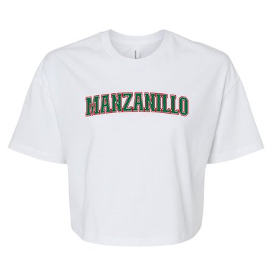 Mexico Colima Mexican Pride Manzanillo Bella+Canvas Jersey Crop Tee