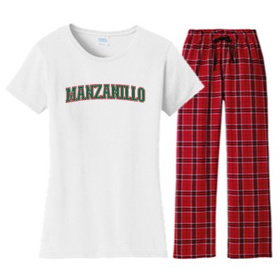 Mexico Colima Mexican Pride Manzanillo Women's Flannel Pajama Set