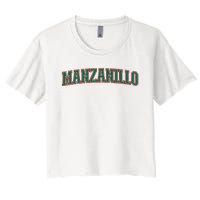 Mexico Colima Mexican Pride Manzanillo Women's Crop Top Tee