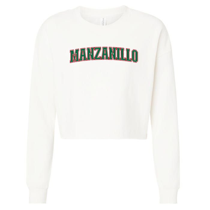 Mexico Colima Mexican Pride Manzanillo Cropped Pullover Crew