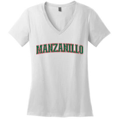 Mexico Colima Mexican Pride Manzanillo Women's V-Neck T-Shirt