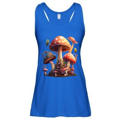 Magical Cottagecore Mushroom Aesthetic Mycology Fungi Hippie Cool Gift Ladies Essential Flowy Tank