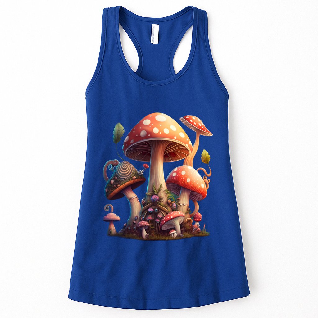 Magical Cottagecore Mushroom Aesthetic Mycology Fungi Hippie Cool Gift Womens Tank Top