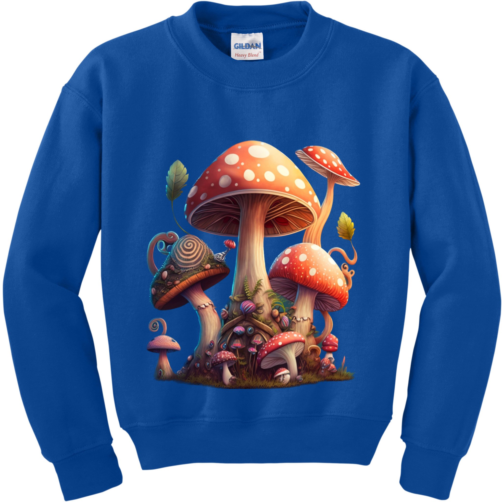 Magical Cottagecore Mushroom Aesthetic Mycology Fungi Hippie Cool Gift Kids Sweatshirt