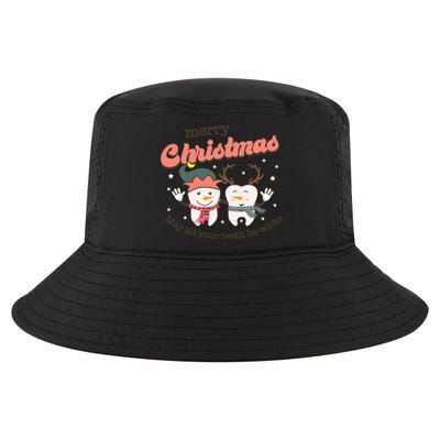 Merry Christmas May All Your Teeth Be White Dental Squad Great Gift Cool Comfort Performance Bucket Hat