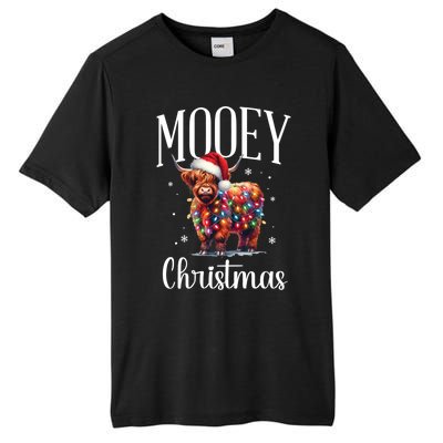 Mooey Christmas Mini Cow Lover Gift Tall Fusion ChromaSoft Performance T-Shirt