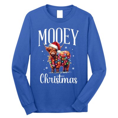 Mooey Christmas Mini Cow Lover Gift Long Sleeve Shirt