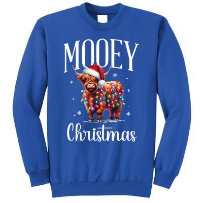 Mooey Christmas Mini Cow Lover Gift Sweatshirt