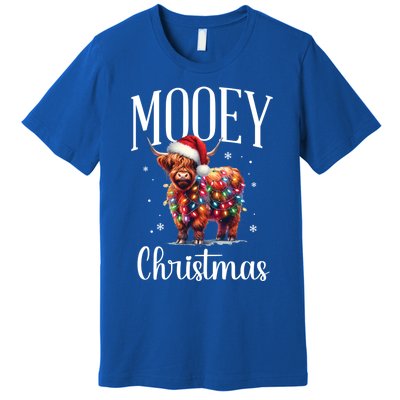 Mooey Christmas Mini Cow Lover Gift Premium T-Shirt