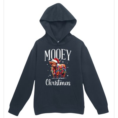 Mooey Christmas Mini Cow Lover Gift Urban Pullover Hoodie