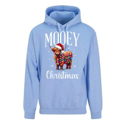 Mooey Christmas Mini Cow Lover Gift Unisex Surf Hoodie