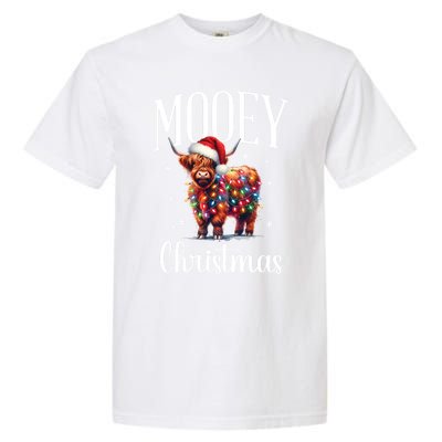 Mooey Christmas Mini Cow Lover Gift Garment-Dyed Heavyweight T-Shirt