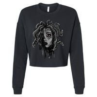 Mythical Creature Medusa Greek Mythology Gorgons Cropped Pullover Crew