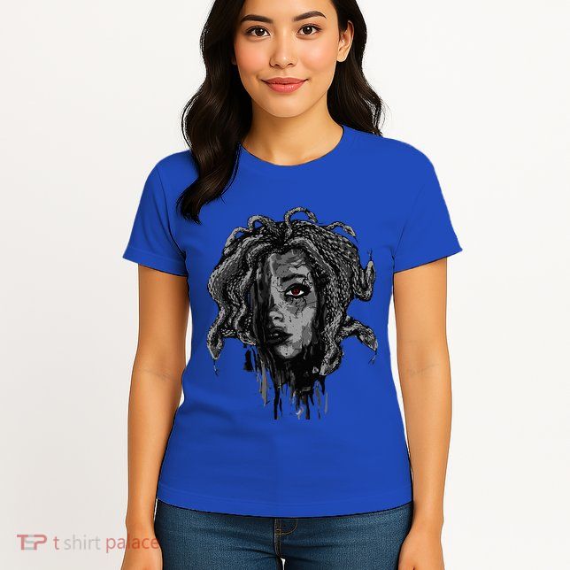 Mythical Creature Medusa Greek Mythology Gorgons Womens T-Shirt