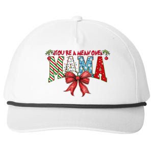 Merry Christmas Mama Coquette Bow Xmas Gift Snapback Five-Panel Rope Hat