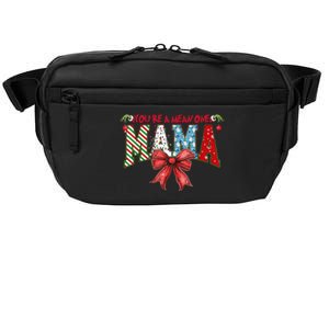 Merry Christmas Mama Coquette Bow Xmas Gift Crossbody Pack