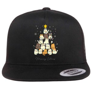 Merry Catmas  Flat Bill Trucker Hat