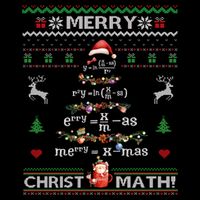 Merry Christmath Math Christmas Tree Ugly Sweater Teacher Cooling Performance Crew T-Shirt