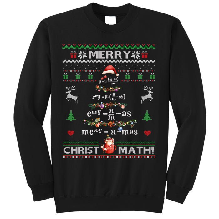 Merry Christmath Math Christmas Tree Ugly Sweater Teacher Sweatshirt