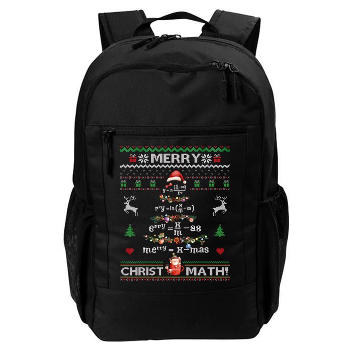 Merry Christmath Math Christmas Tree Ugly Sweater Teacher Backpack